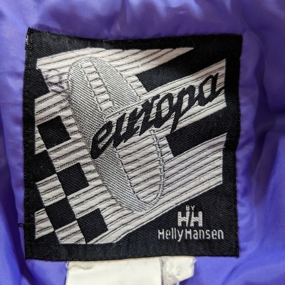 Vintage Europa Helly Hansen purple ski jacket puffer bomber jacket 12 - Picture 10 of 13